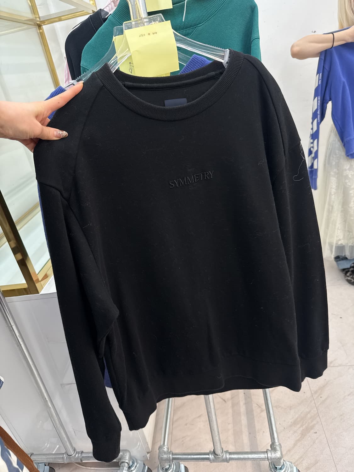 [정품] 준지(Juun.J) SYMMETRY 자수 맨투맨 (아엘구매) 상품이미지1