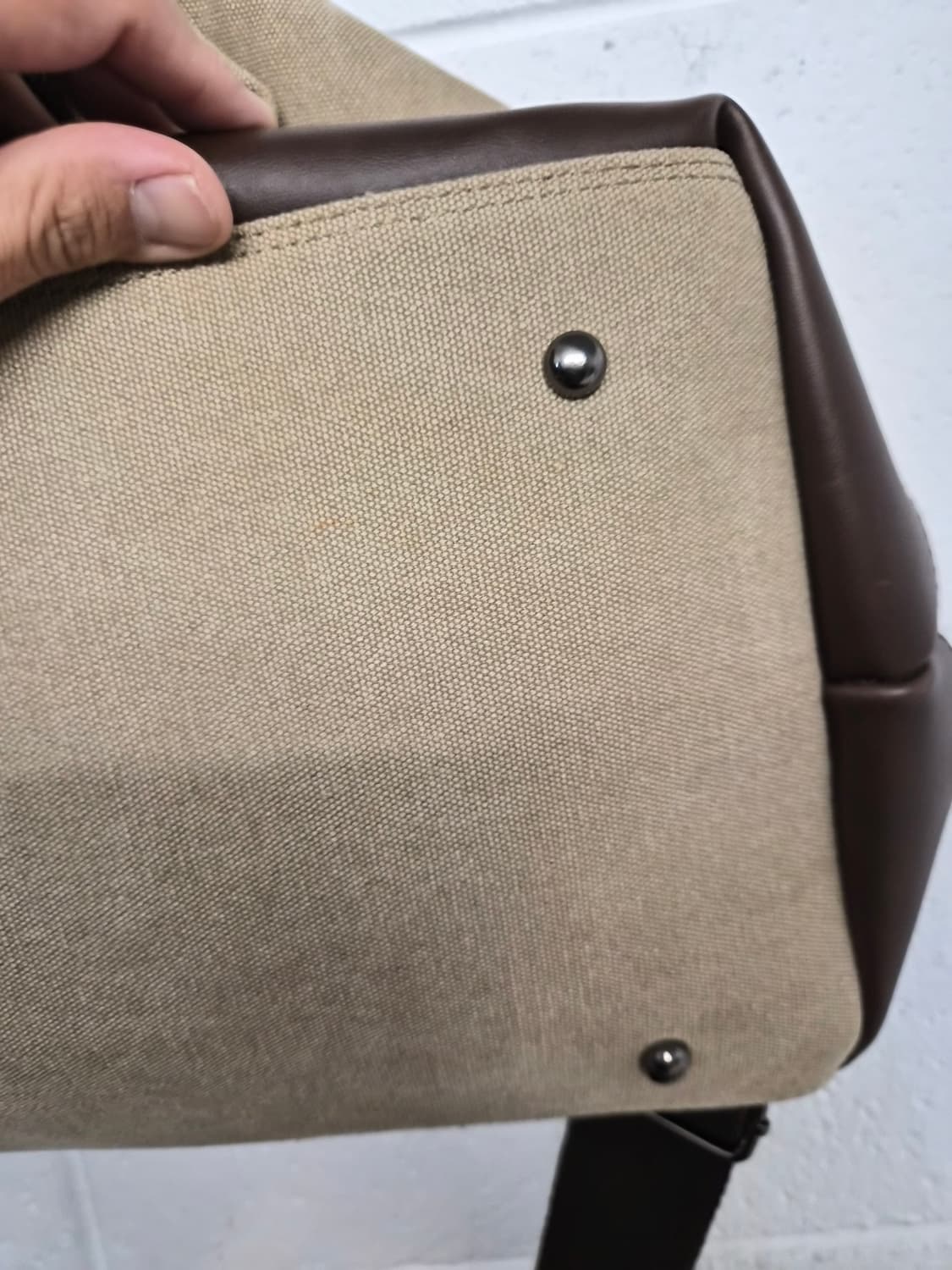 OS) 헨리코튼 캔버스 보스턴백 팝니다 상품이미지5