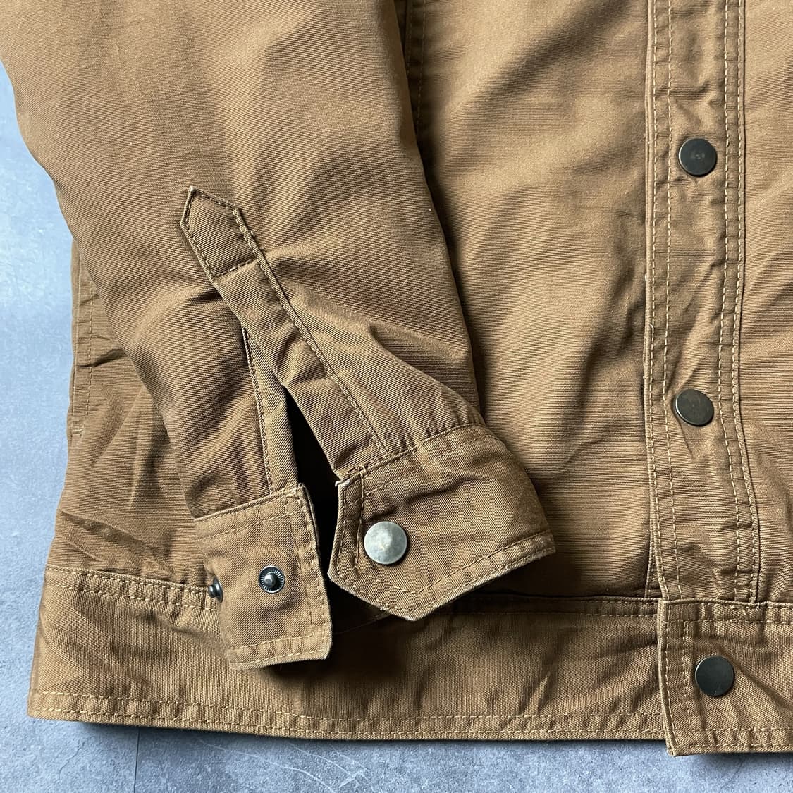 TRADESMAX 빈티지 카멜 셰르파안감 후드 코튼자켓 상품이미지5