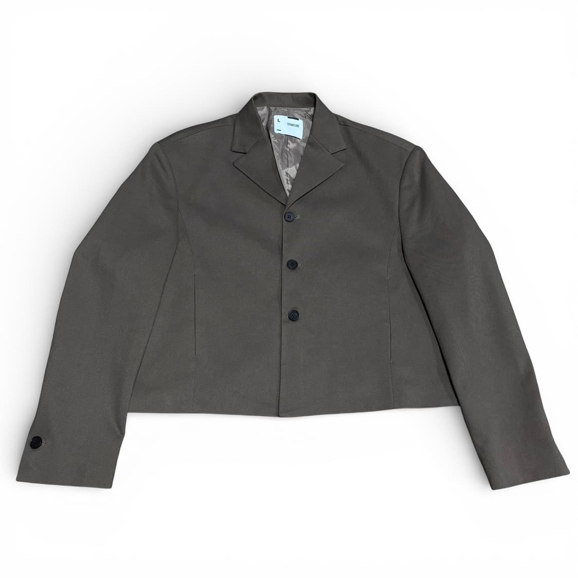 우먼FREE 시그니처 브라운 숏 블레이저 상품이미지1