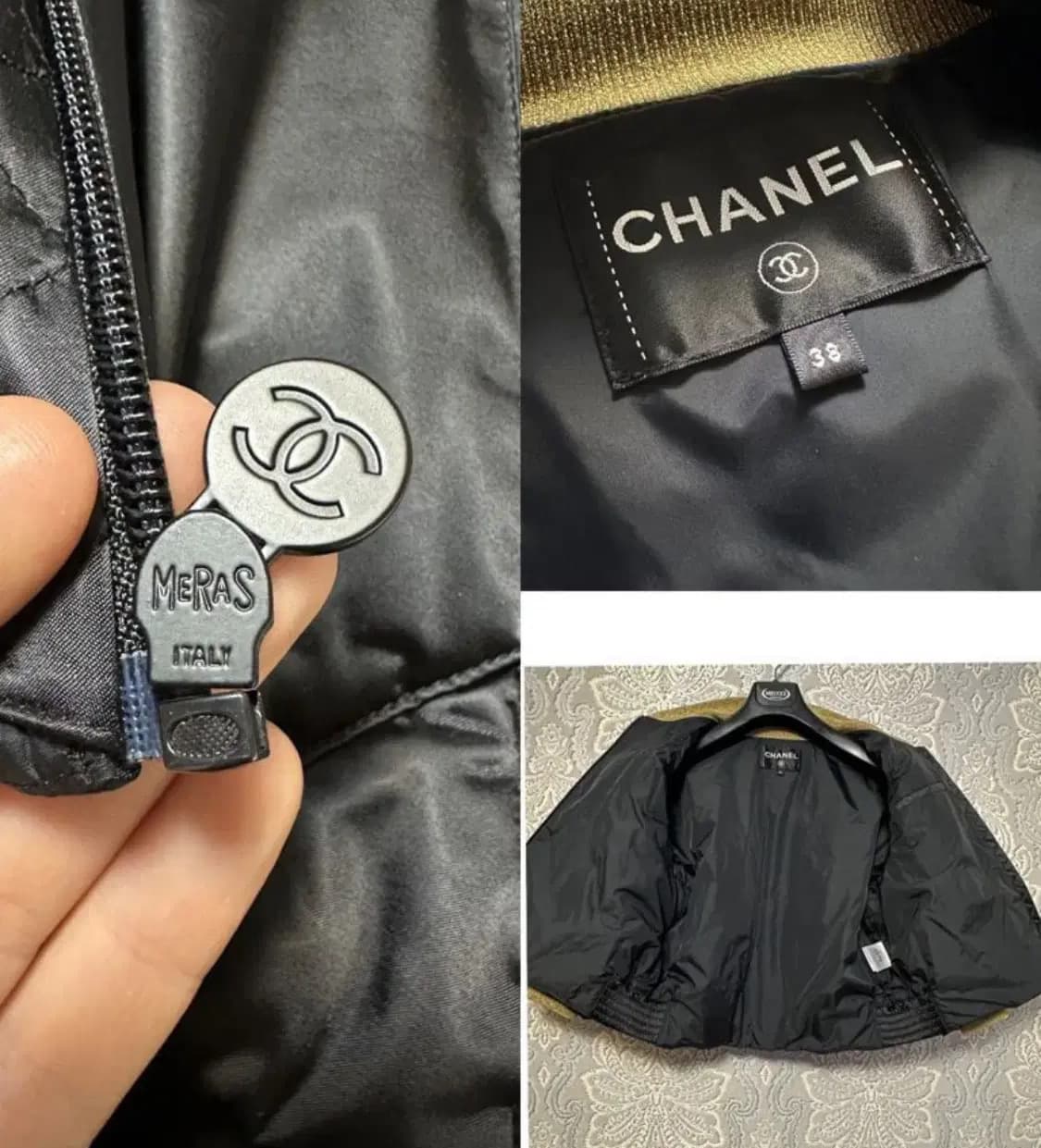 CHANEL 샤넬 푸퍼 크롭재킷(나일론/구스다운)38 사이즈-해외발송 상품이미지9
