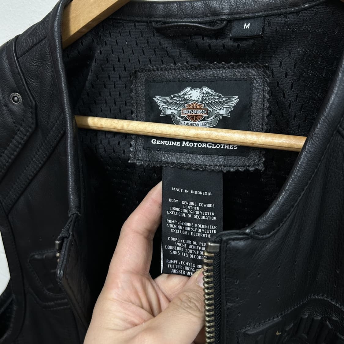 15995 - 할리데이비슨 패싱링크 레더 조끼 상품이미지4