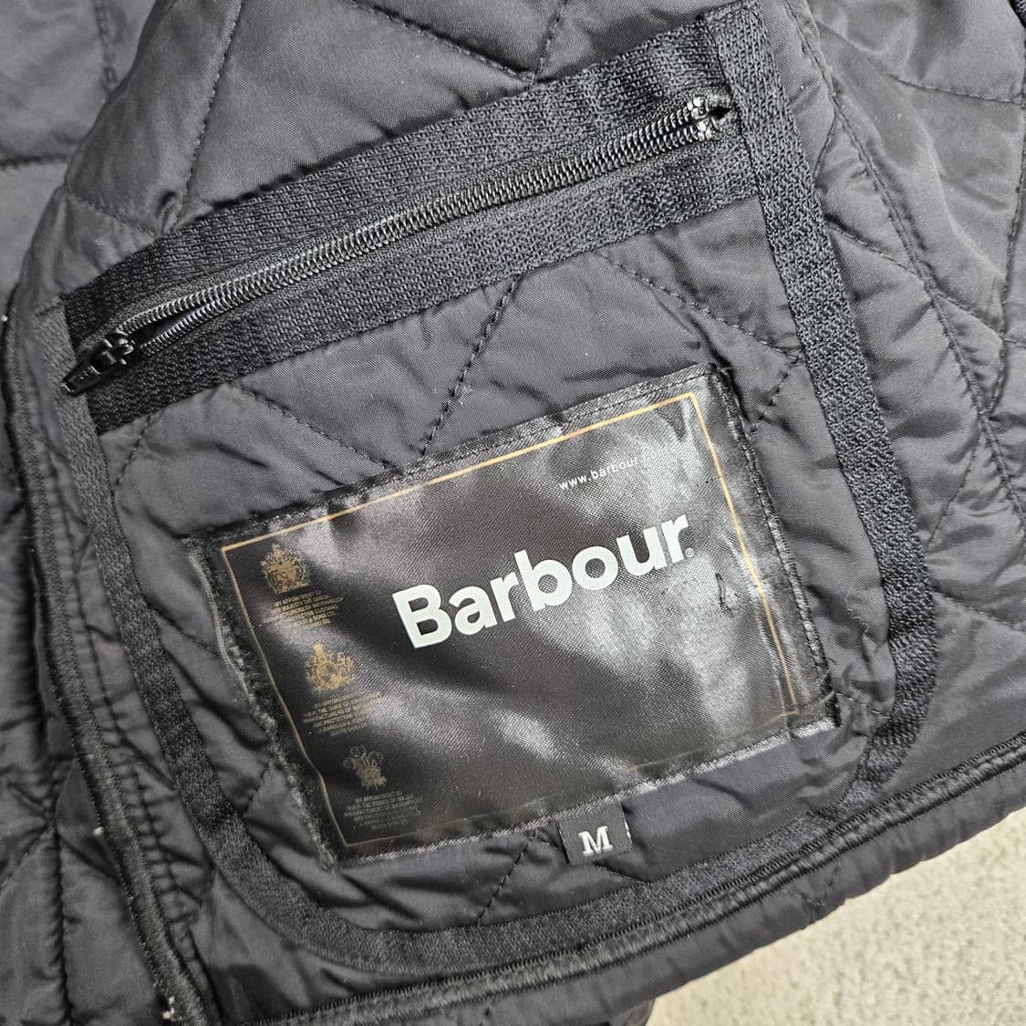 바버 리데스데일 퀼팅 자켓 M 블랙 상품이미지5