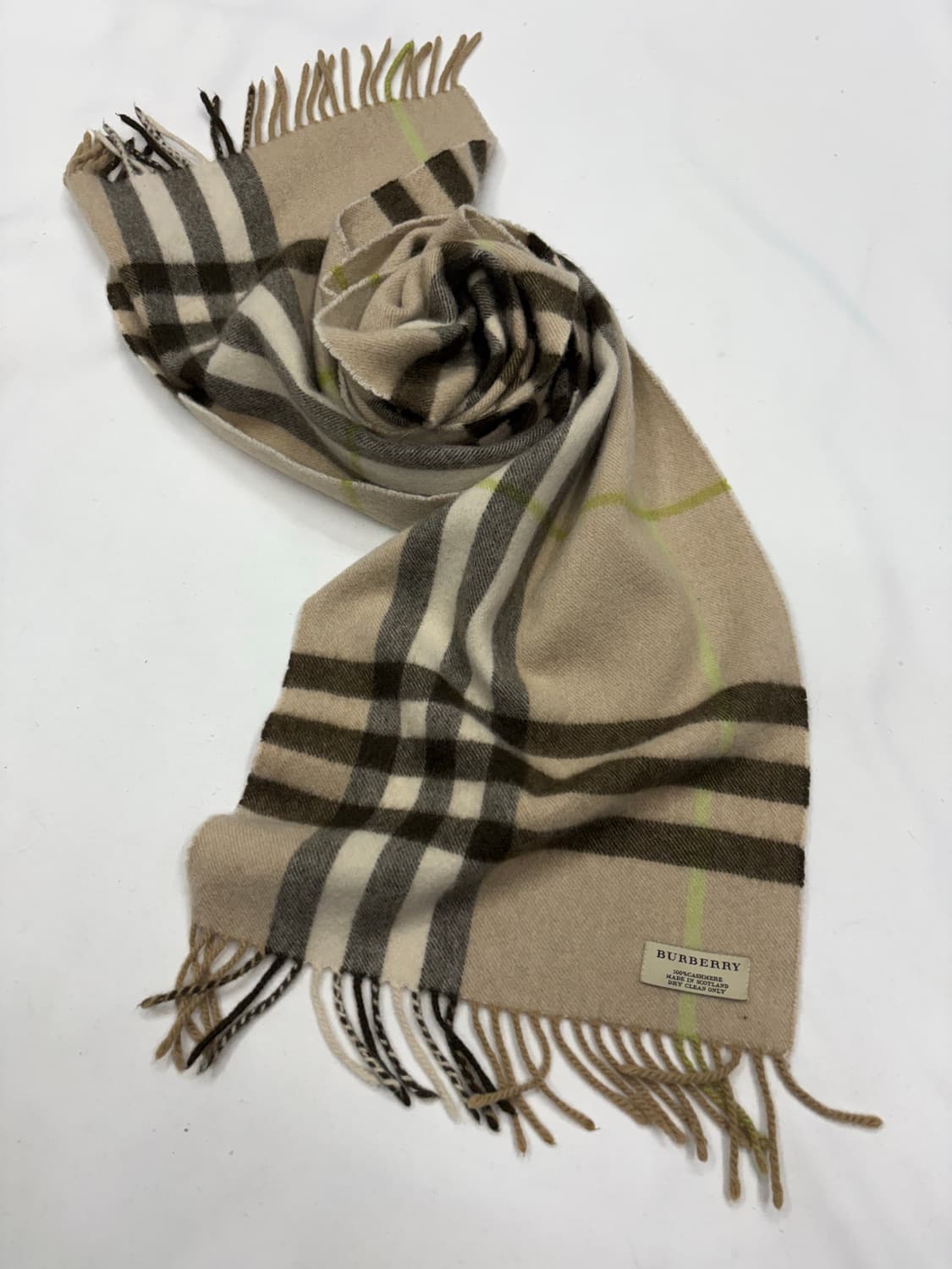 버버리 체크 캐시미어 머플러 스카프 상품이미지1
