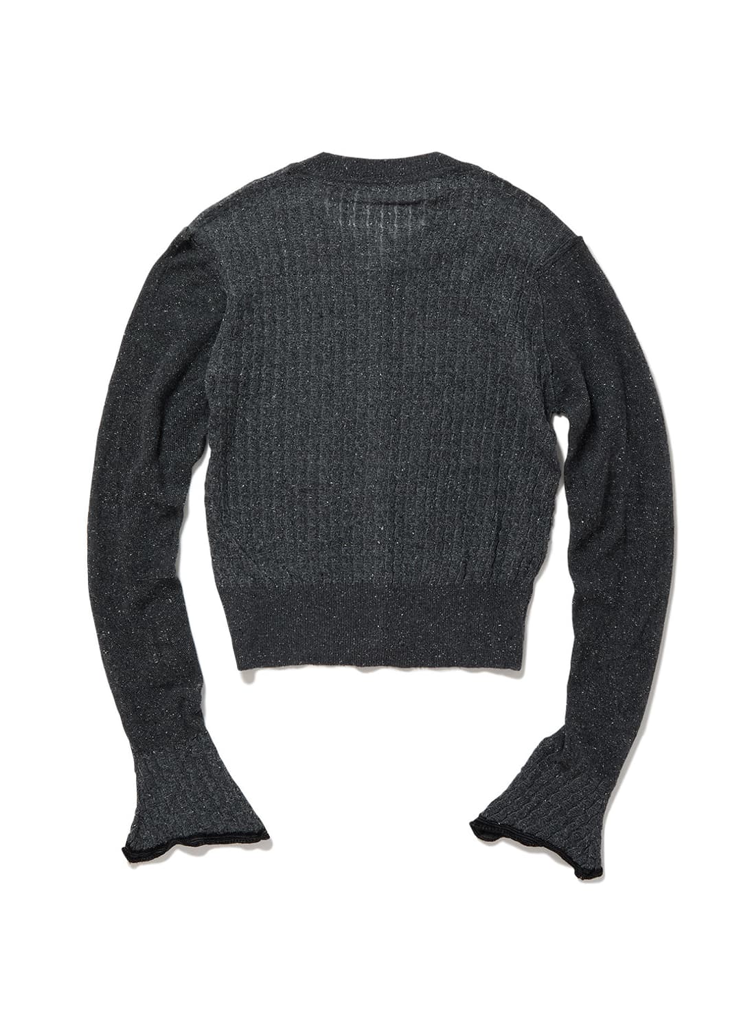 [F]퍼버즈 26ss Silk Thin 케이블 가디건/그레이 상품이미지4