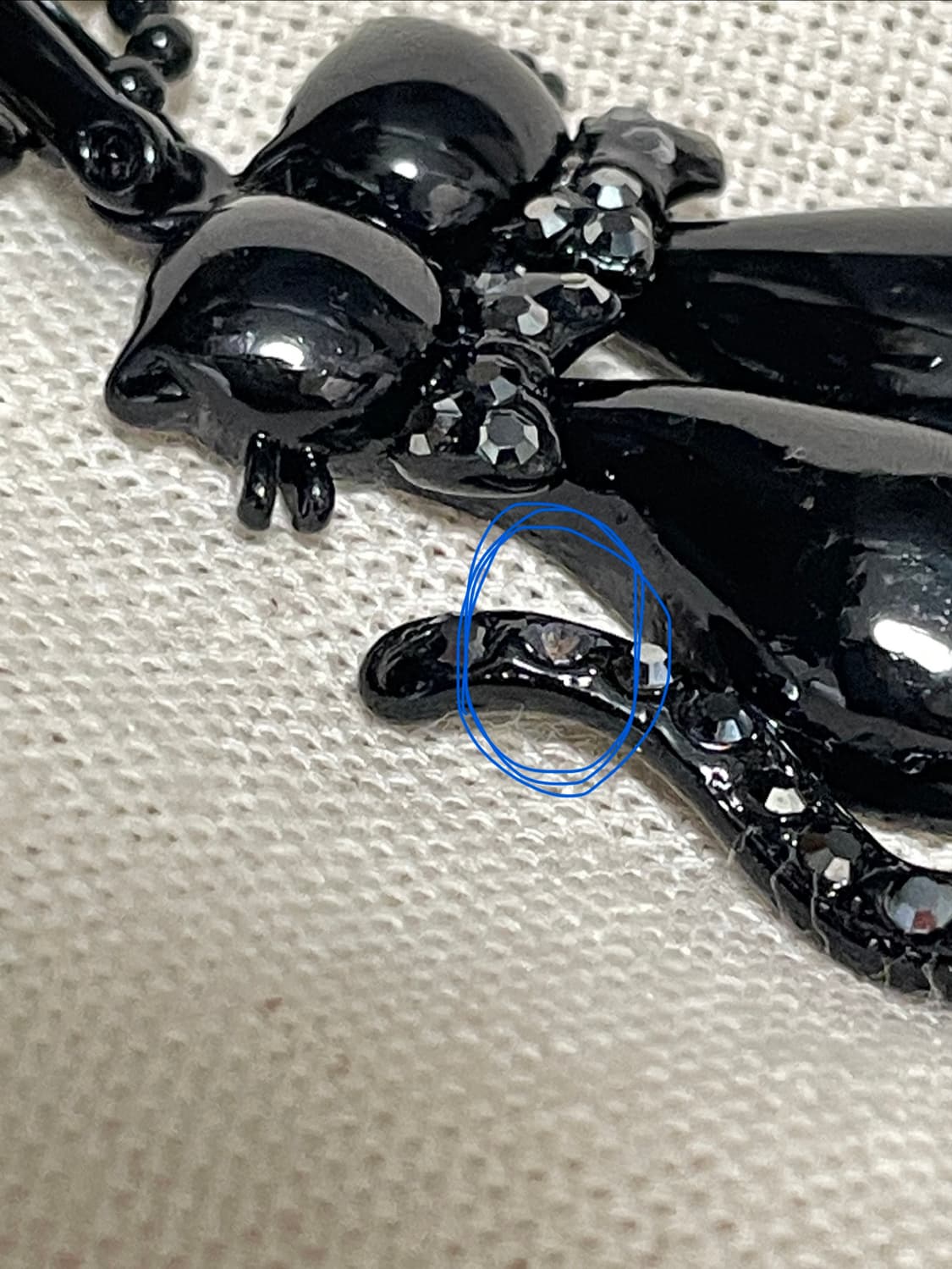 빈티지 블랙 고양이 목걸이 상품이미지5