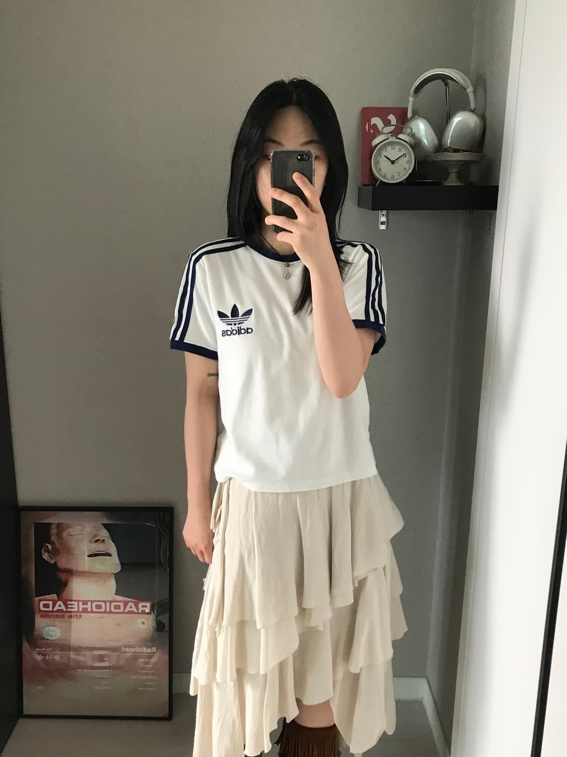 아디다스 OO년대 올드스쿨 트레포일 사이드라인 반팔티 상품이미지3