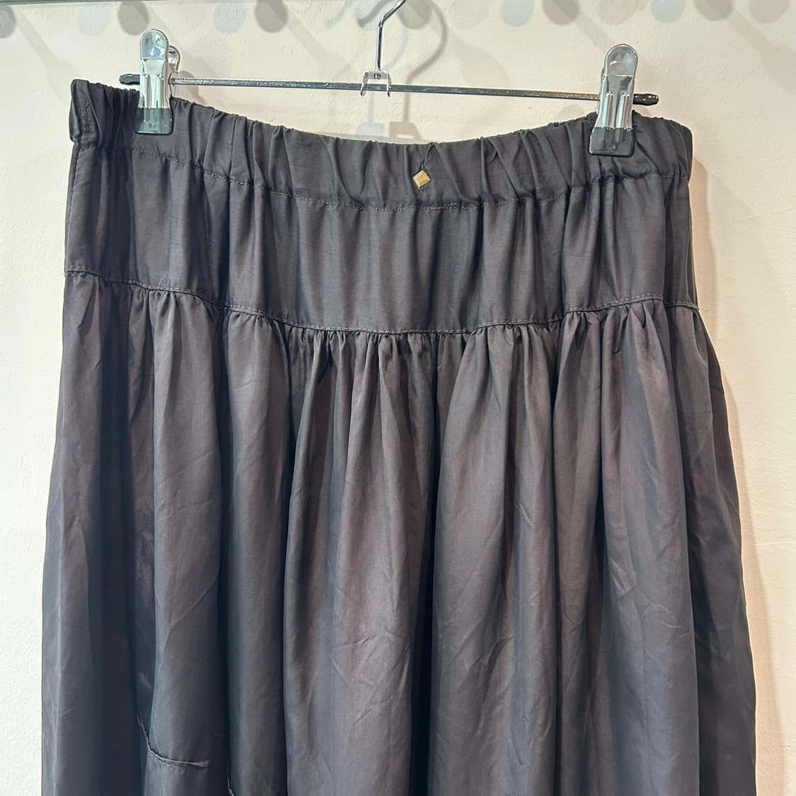 블랙 벌룬 롱 스커트 상품이미지5