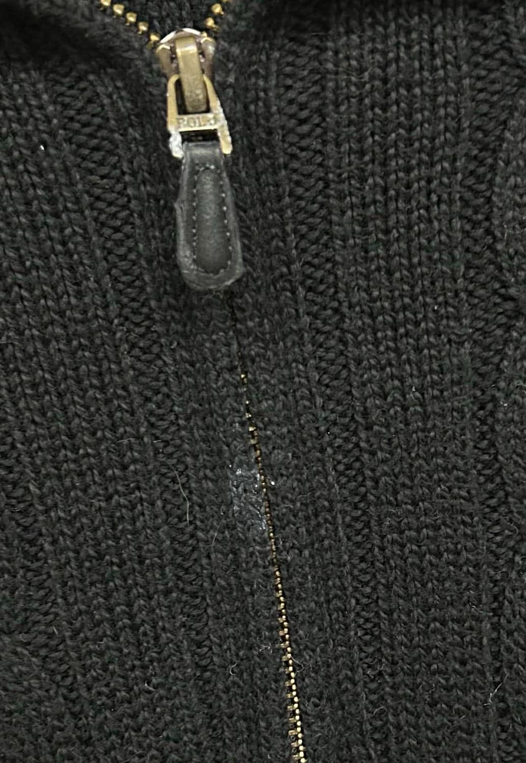 [XXL] 폴로 랄프로렌 블랙 케이블 니트 하프 집업 상품이미지6