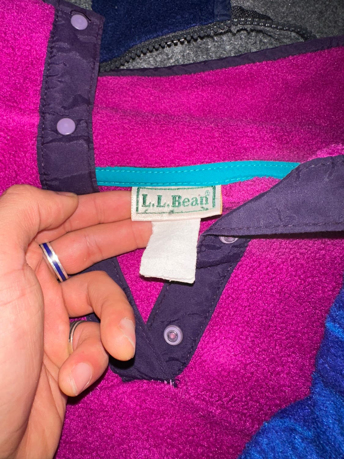 90’s LL Bean 4-button color  fleecewear 상품이미지10