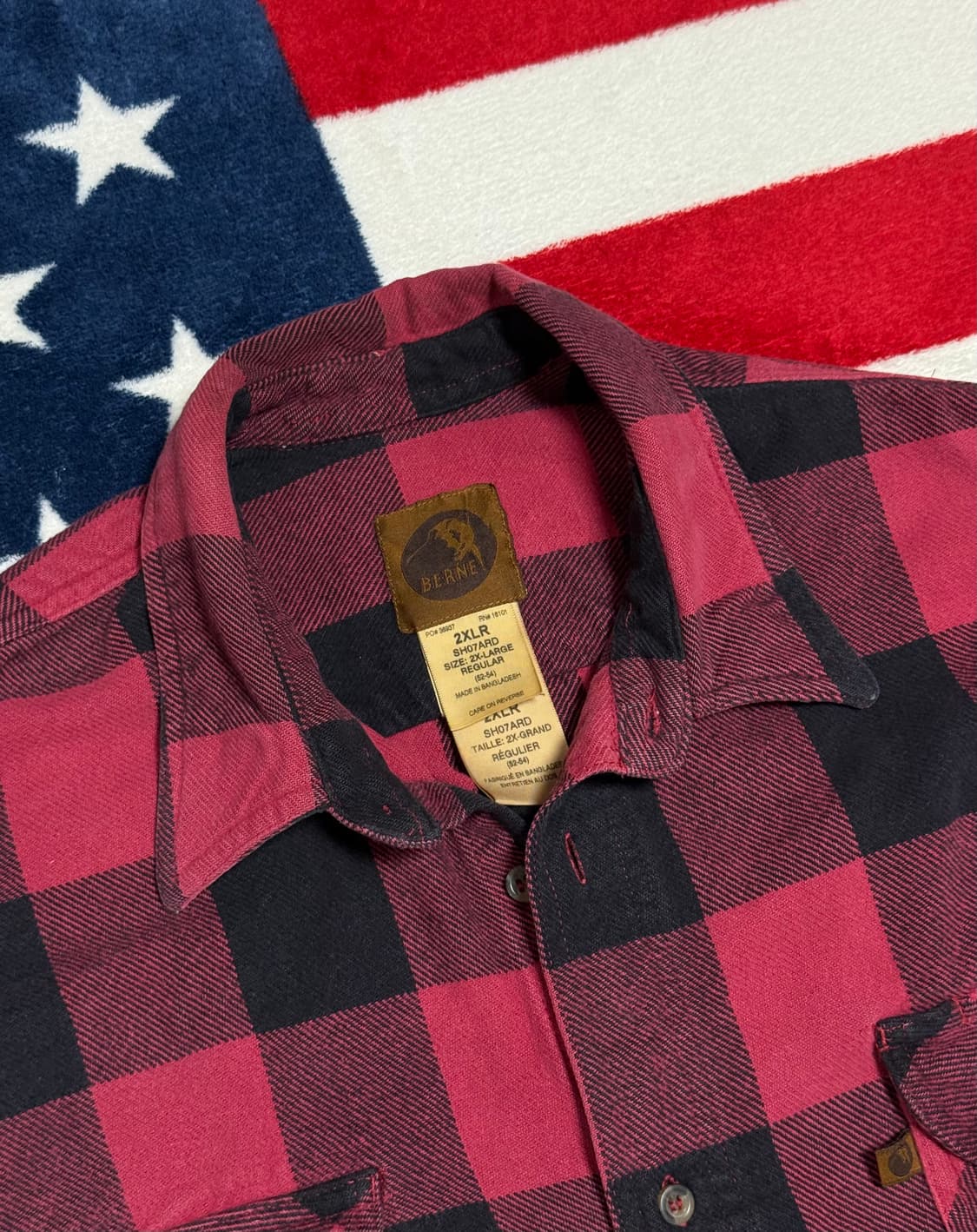 BERNE버팔로체크셔츠 워크웨어 빈티지체크셔츠 워크셔츠 플란넬셔츠 상품이미지7
