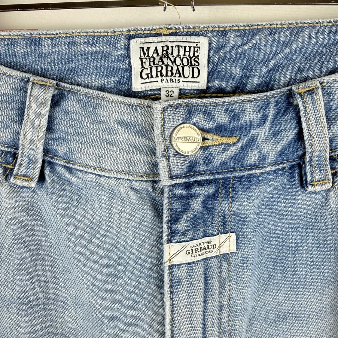 (32) 마리떼프랑소와저버 연청 세미와이드 데님 팬츠  상품이미지3