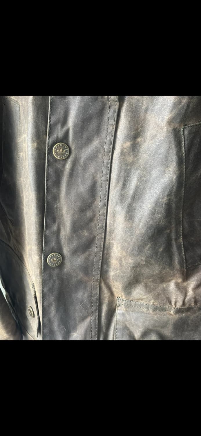 아디다스 X 바버 왁스 자켓 M 상품이미지4