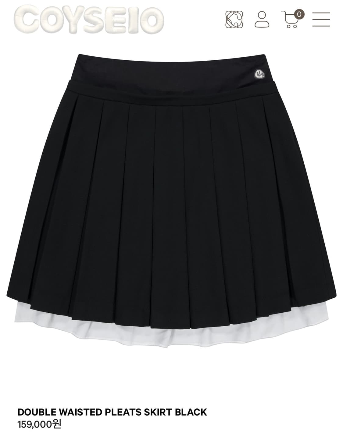 코이세이오 플리츠 스커츠 사이즈2 상품이미지1
