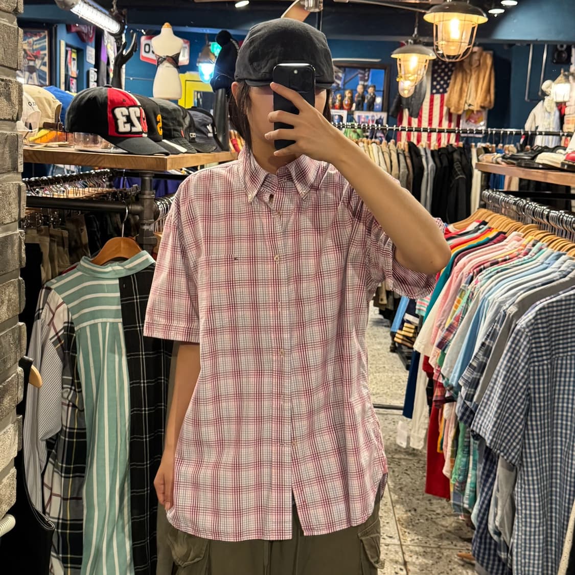 TOMMY HILFIGER 타미힐피거 카라 체크 반팔 셔츠 상품이미지2