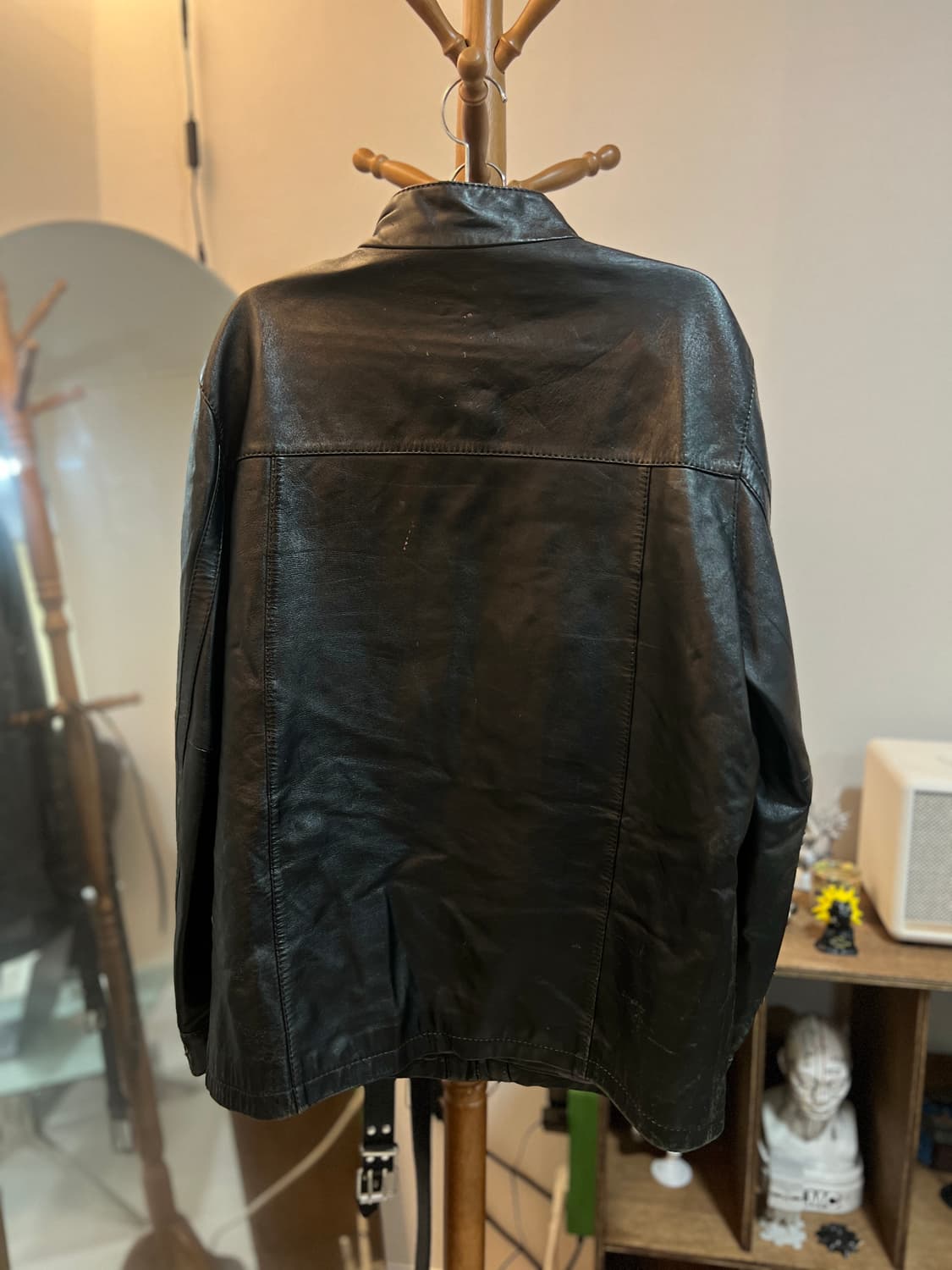 빈티지 비건레더 자켓 상품이미지3