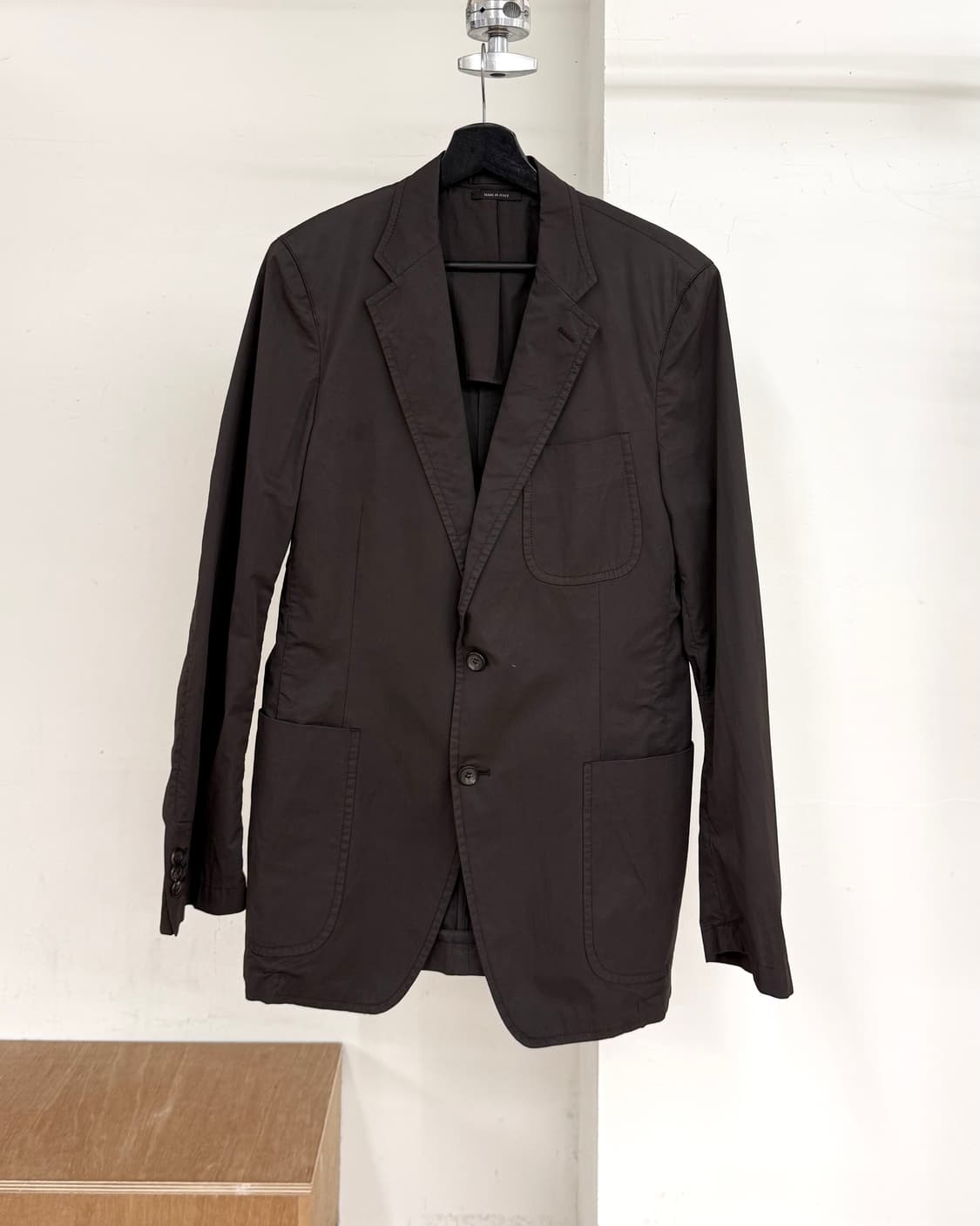 프라다 브라운 코튼 블레이저 상품이미지1