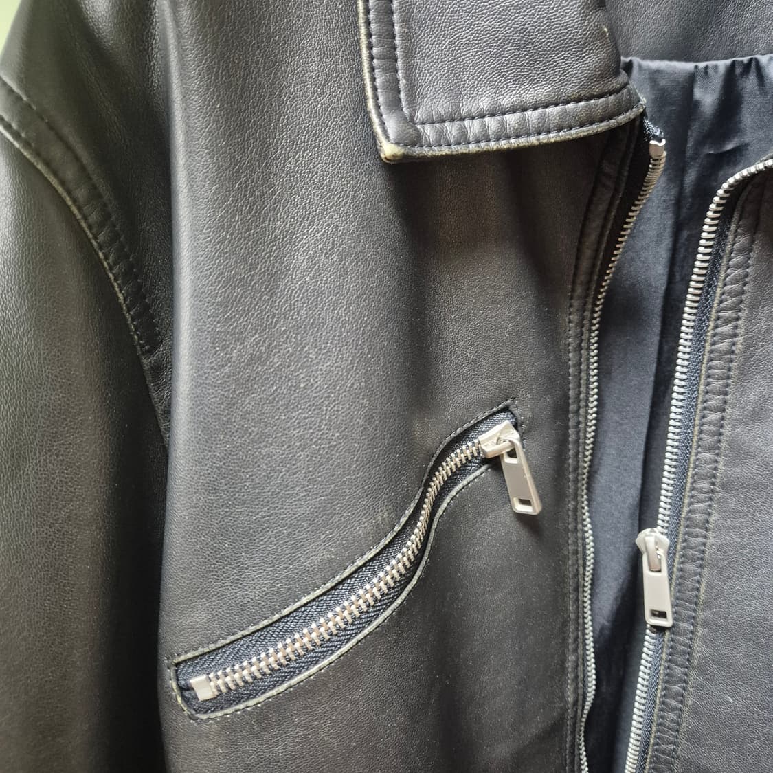 이태리 빠니칼레 레더자켓 M 상품이미지2