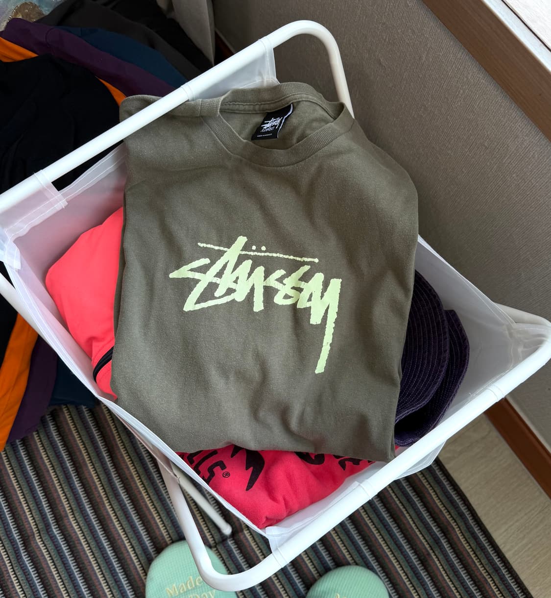 00s 올드 스투시 스탁로고 반팔 티셔츠 상품이미지1