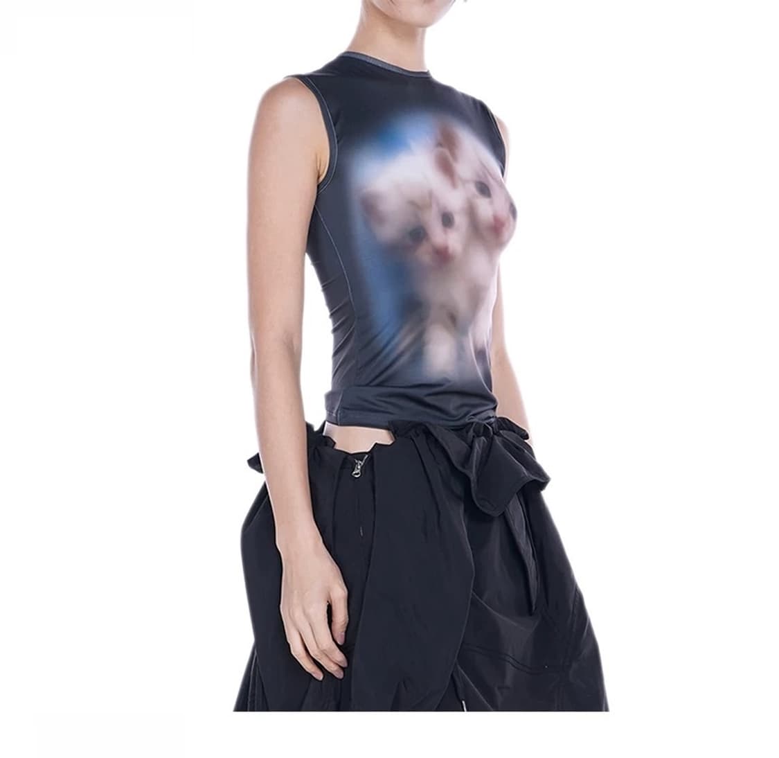 mowalola cat top 상품이미지2