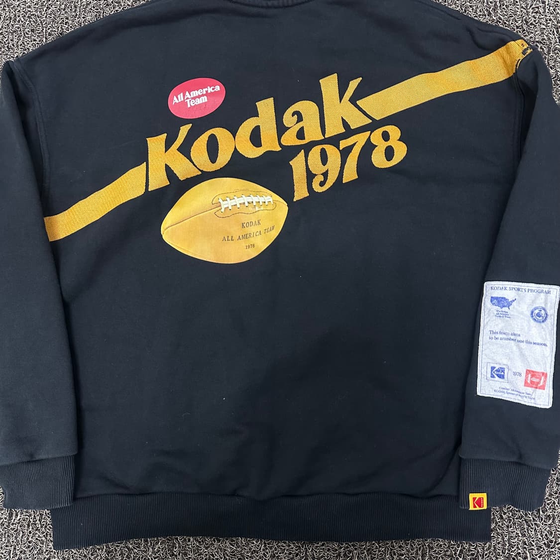 KODAK 코닥 맨투맨 블랙 L 상품이미지5