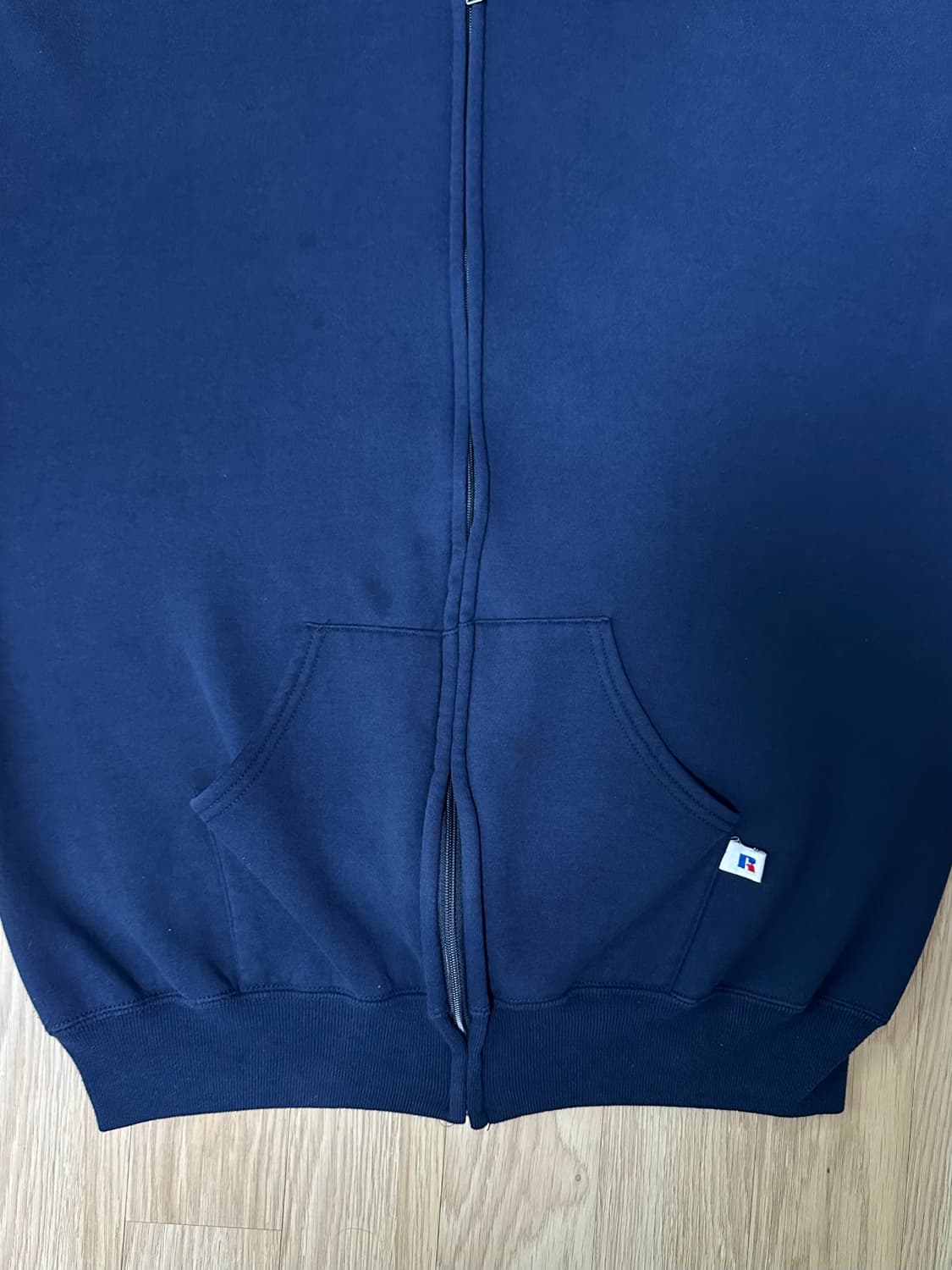 90s 빈티지 러셀 후드집업 네이비 XL USA 상품이미지8