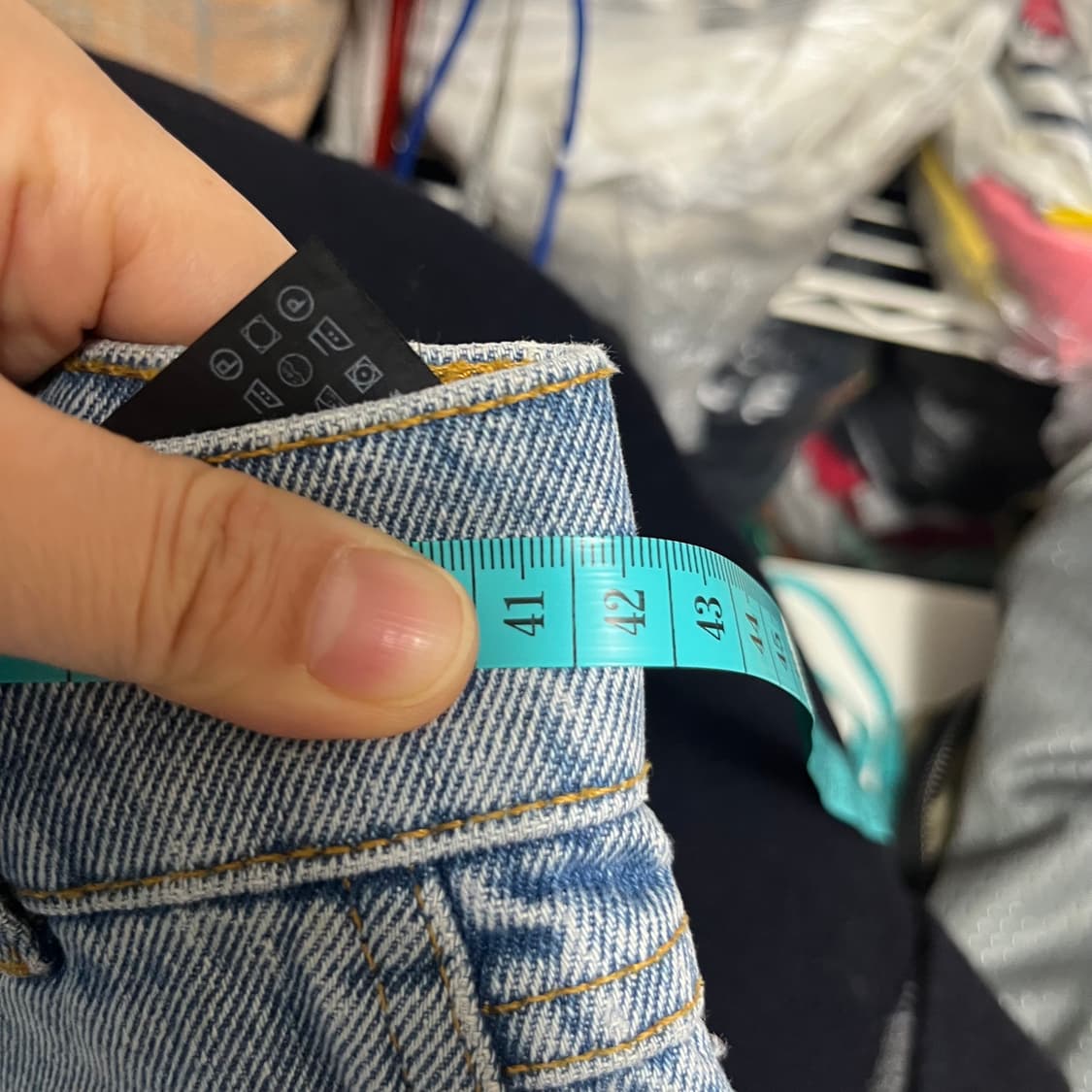 자라 아더에러 워싱 데님 팬츠 EUR 36 상품이미지6