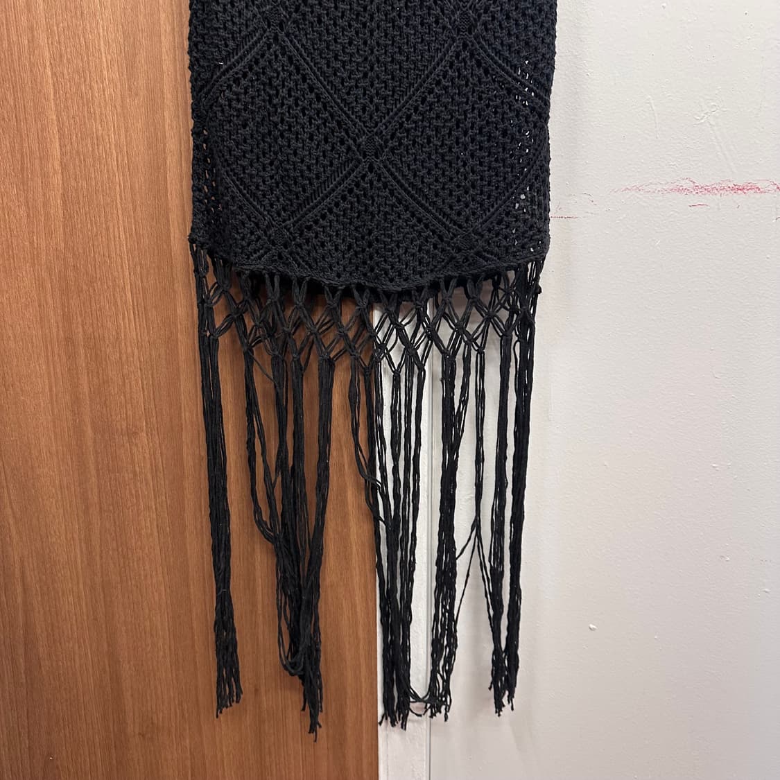 Abercrombie, Black Knit Tassel Dress  상품이미지4