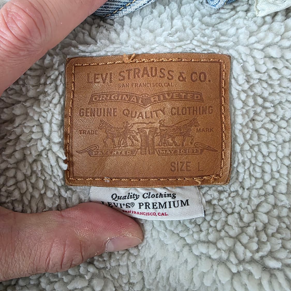 국내매장판!! LEVIS 리바이스 롱쉐르파 트러커 자켓 L(105) 상품이미지6