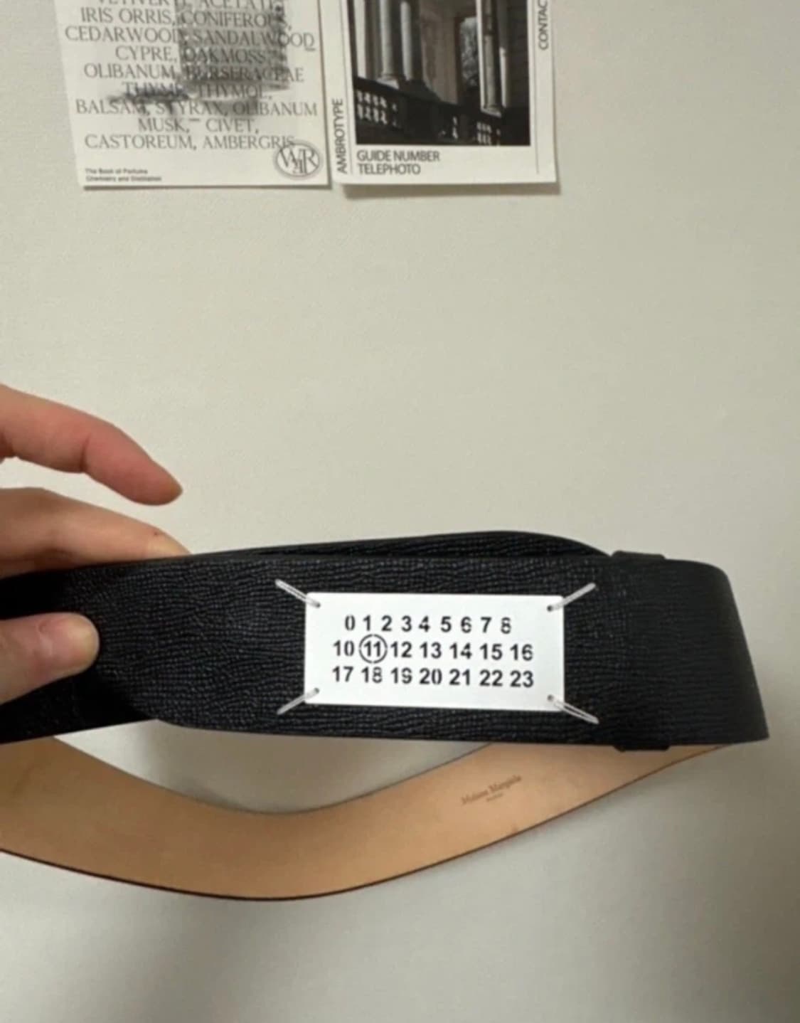 메종 마르지엘라 넘버링 로고 레더 벨트 상품이미지3