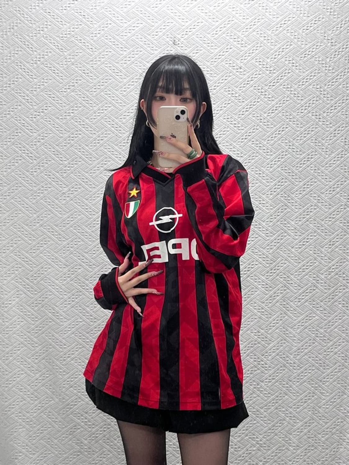 로또 AC밀란 올드스쿨 레트로 홈 유니폼 져지 카라티 L C11837 상품이미지2