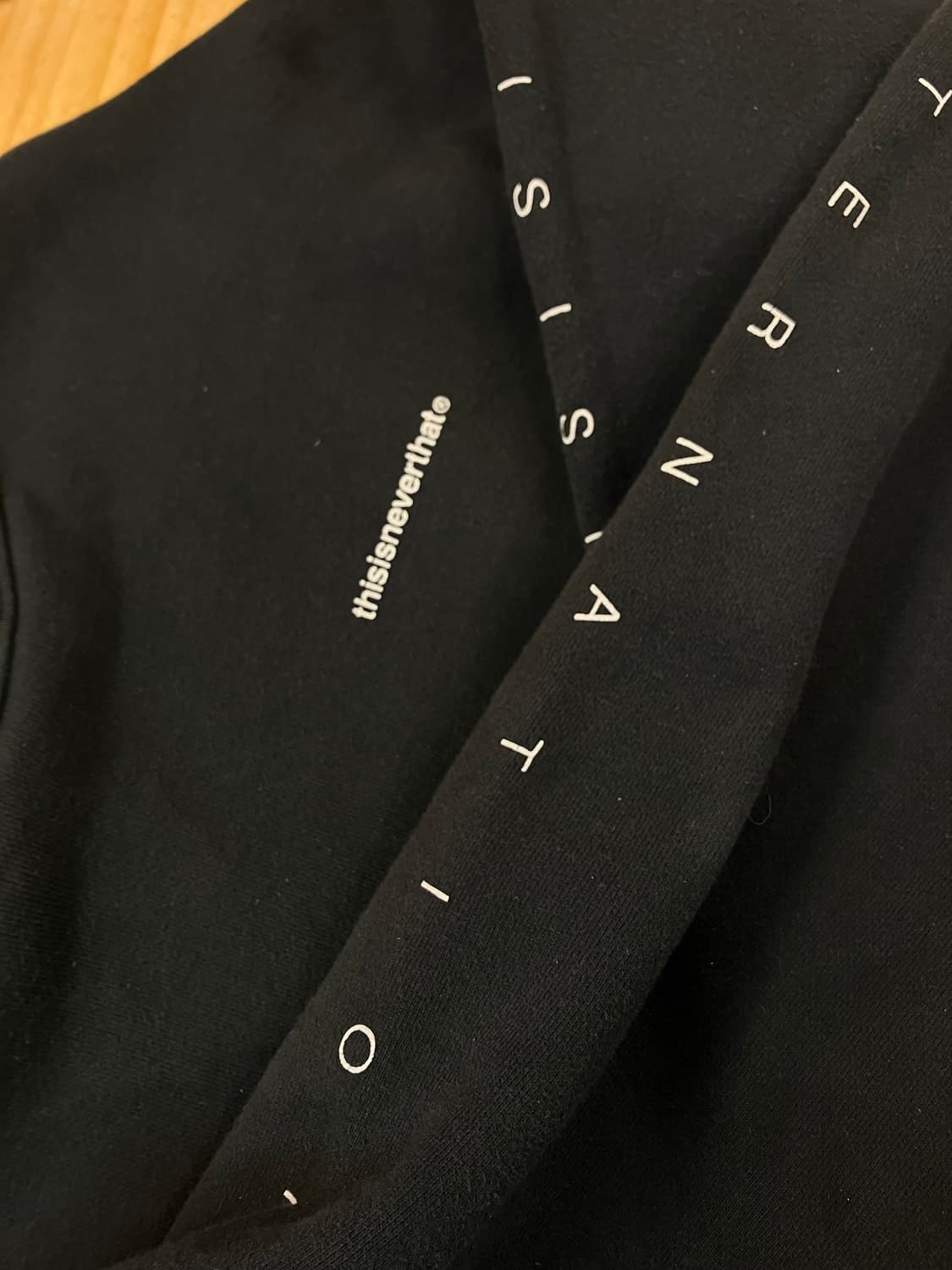 디즈이즈네버댓 맨투맨 블랙 M #csz2278 상품이미지4