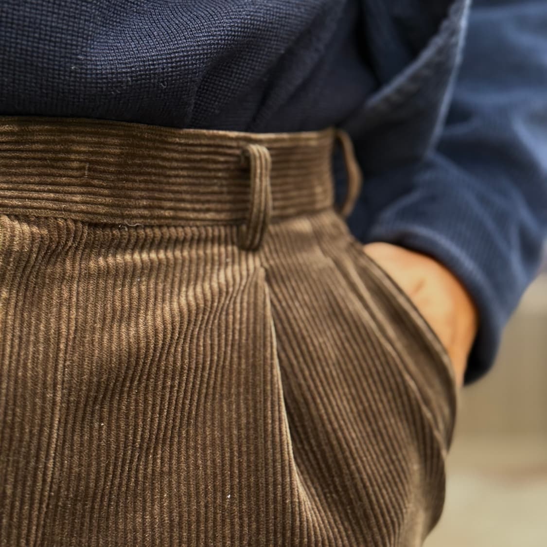 엘로드 골프 투턱 코듀로이 팬츠 32-33 상품이미지10