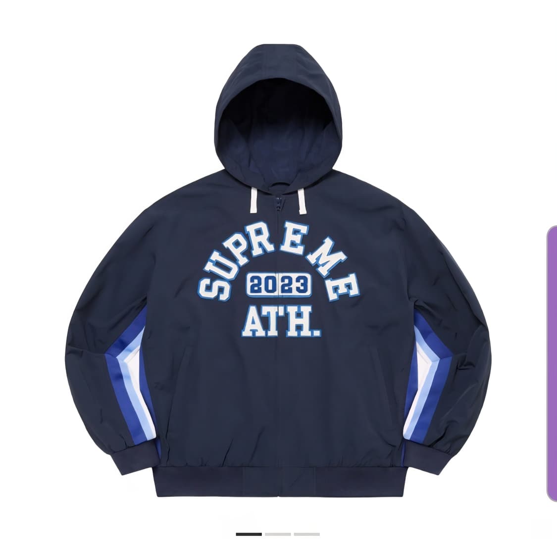 슈프림 ath 2023 집업 네이비 L 상품이미지1