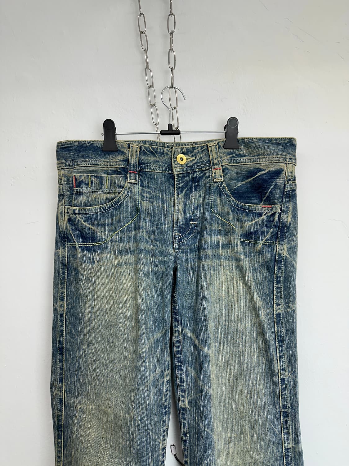 Sand-Washed Flare Jeans 상품이미지5