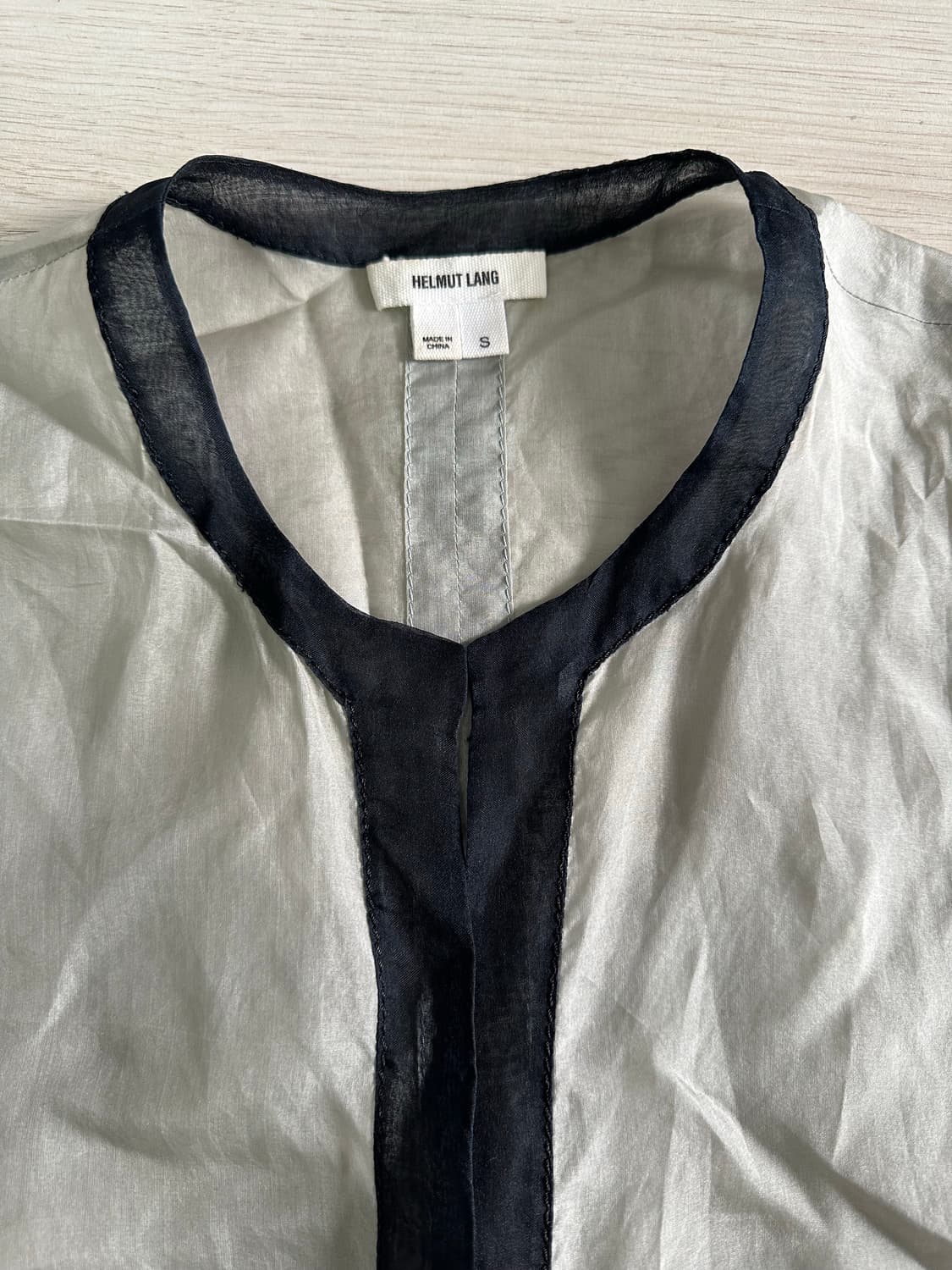 헬무트랭 (helmut lang) 시스루 슬리브리스 탑 상품이미지2