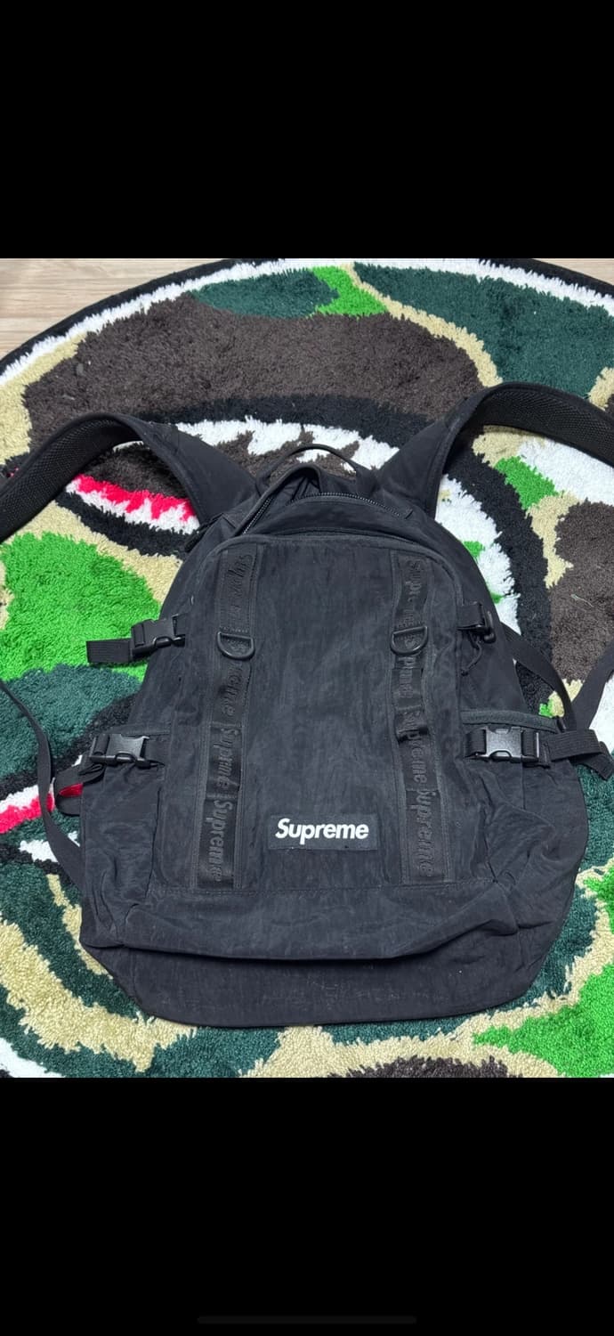 슈프림 백팩 블랙 상품이미지1