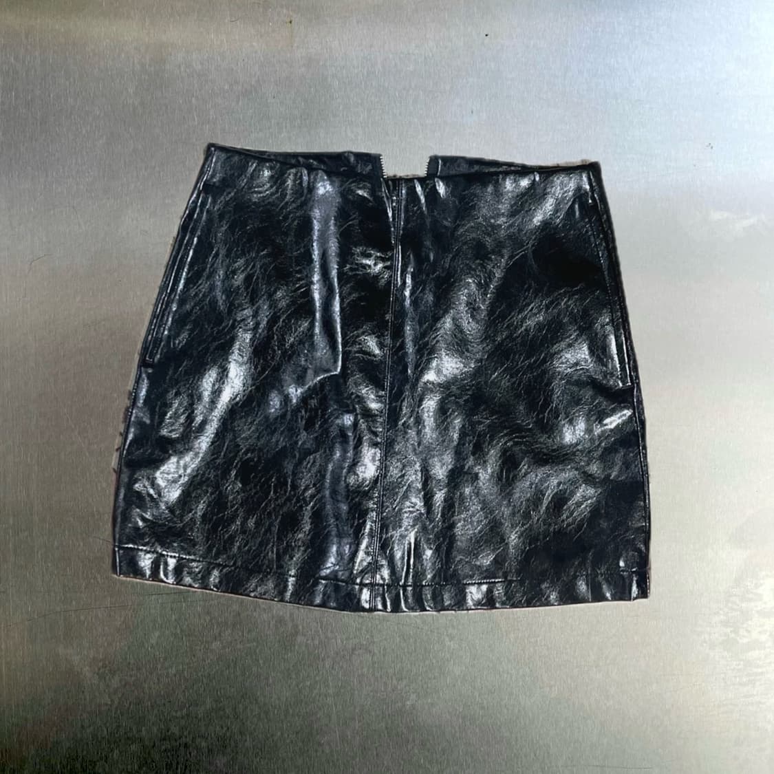 Woman bottom Leather mini skirt 상품이미지2