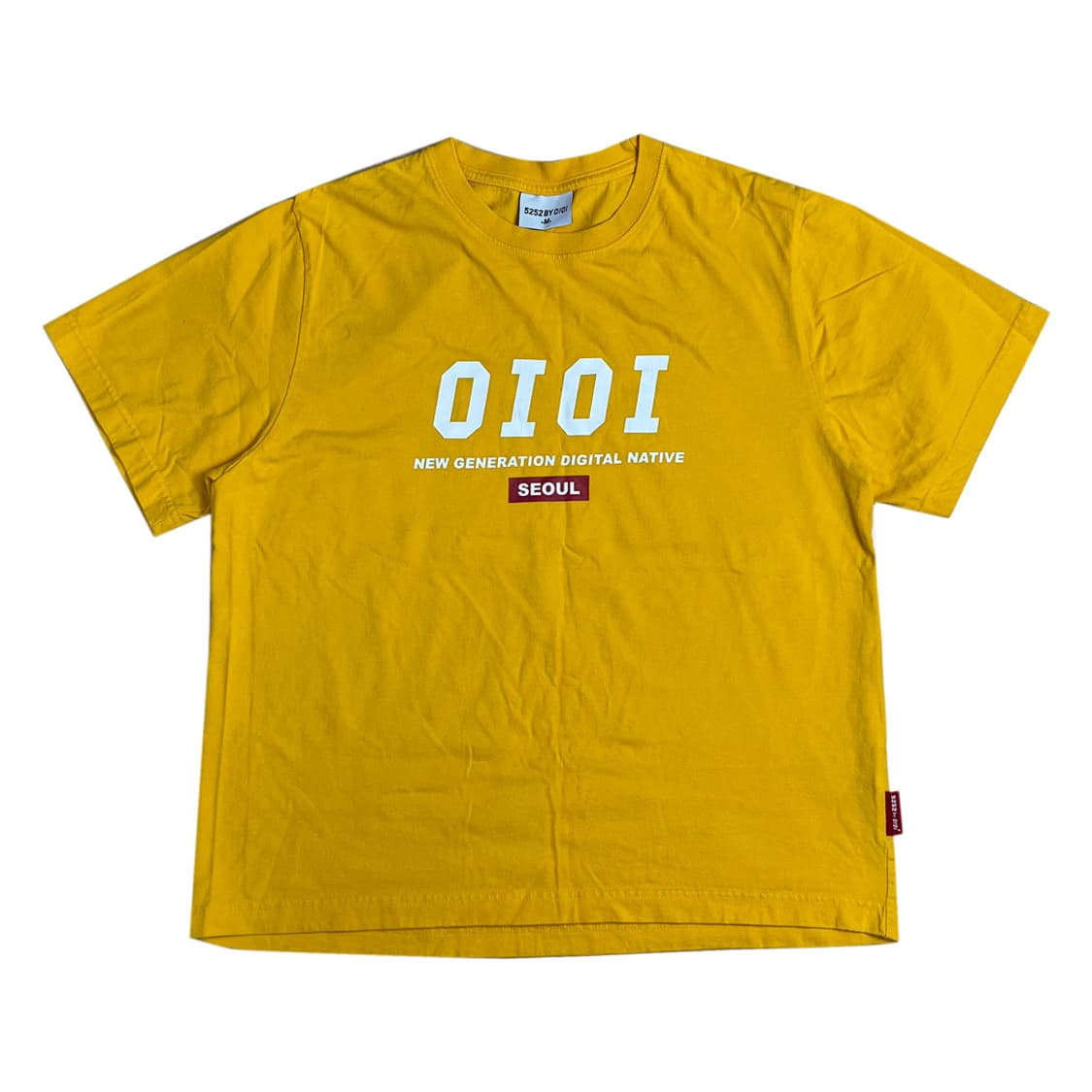오아이오아이 옐로우 반팔티 M 상품이미지1