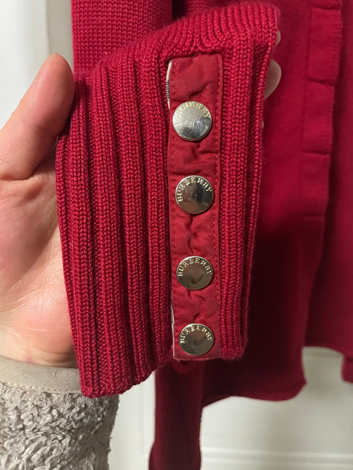 버버리 런던 노바체크 니트 가디건 상품이미지7