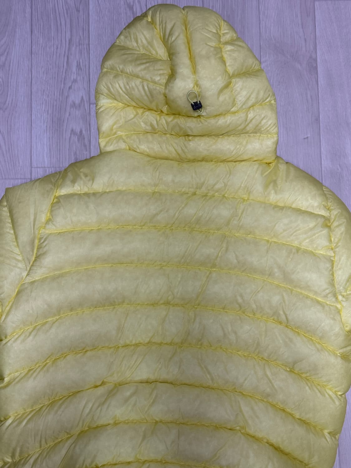 썬러브 SUNLOVE 후드 플라이 라이트 다운 자켓 옐로우 / L사이즈 상품이미지6