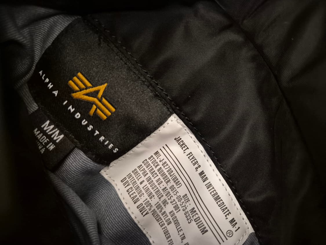 00s 알파인더스트리 MA-1 자켓 상품이미지8