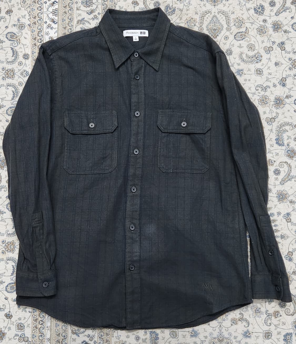 JW앤더슨 X 유니클로 투 포켓 플란넬 셔츠 L 상품이미지1