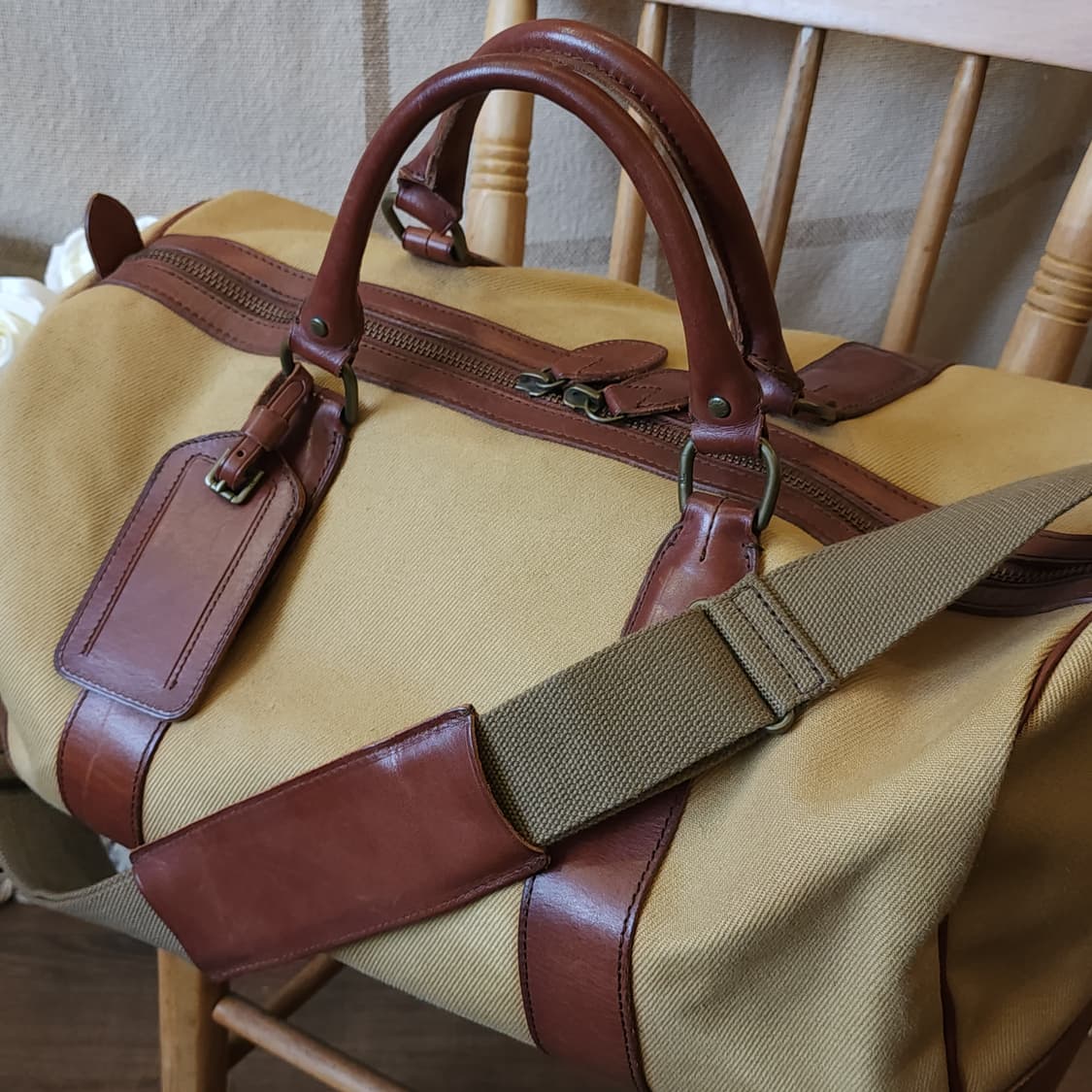 폴로 캔버스 레더 트레블백 보스턴백 상품이미지5