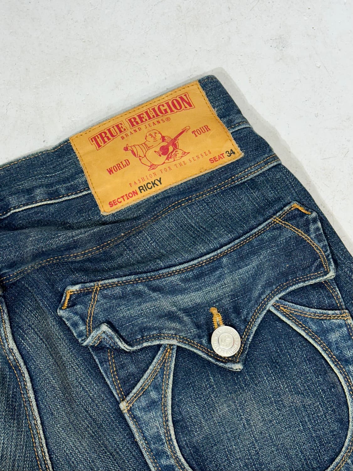 USA 트루 릴리전 RICKY 리키 스트레이트 데님 팬츠 청바지 27 상품이미지6