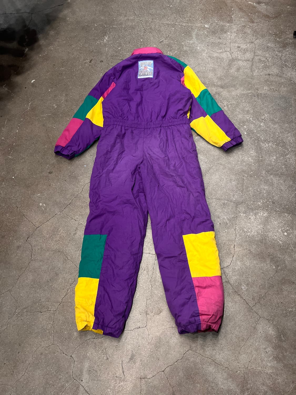 90‘s 컬러블럭 스키 오버롤 상품이미지5