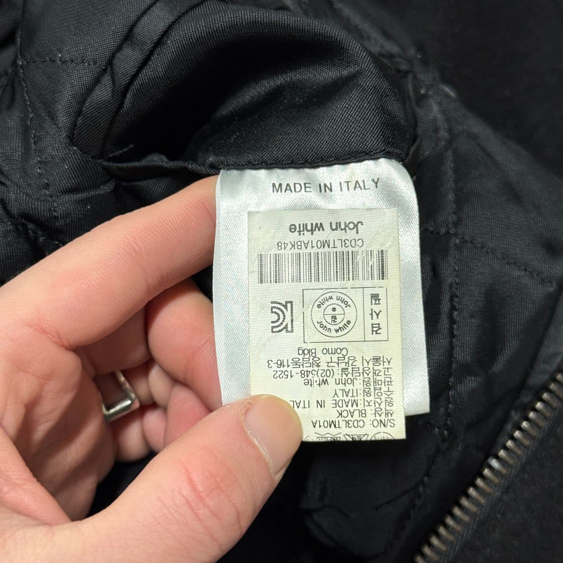 정품 Les Hommes 레스옴므 이탈리아 자수 디테일 바시티 자켓 상품이미지7