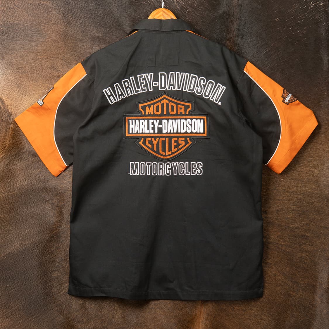 [L] 00s 할리데이비슨 워크셔츠 데드스탁(미사용 신품)  상품이미지1