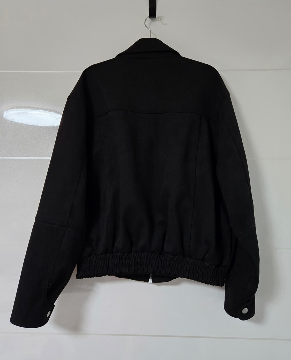 스웨이드 블랙 봄버 자켓 상품이미지6