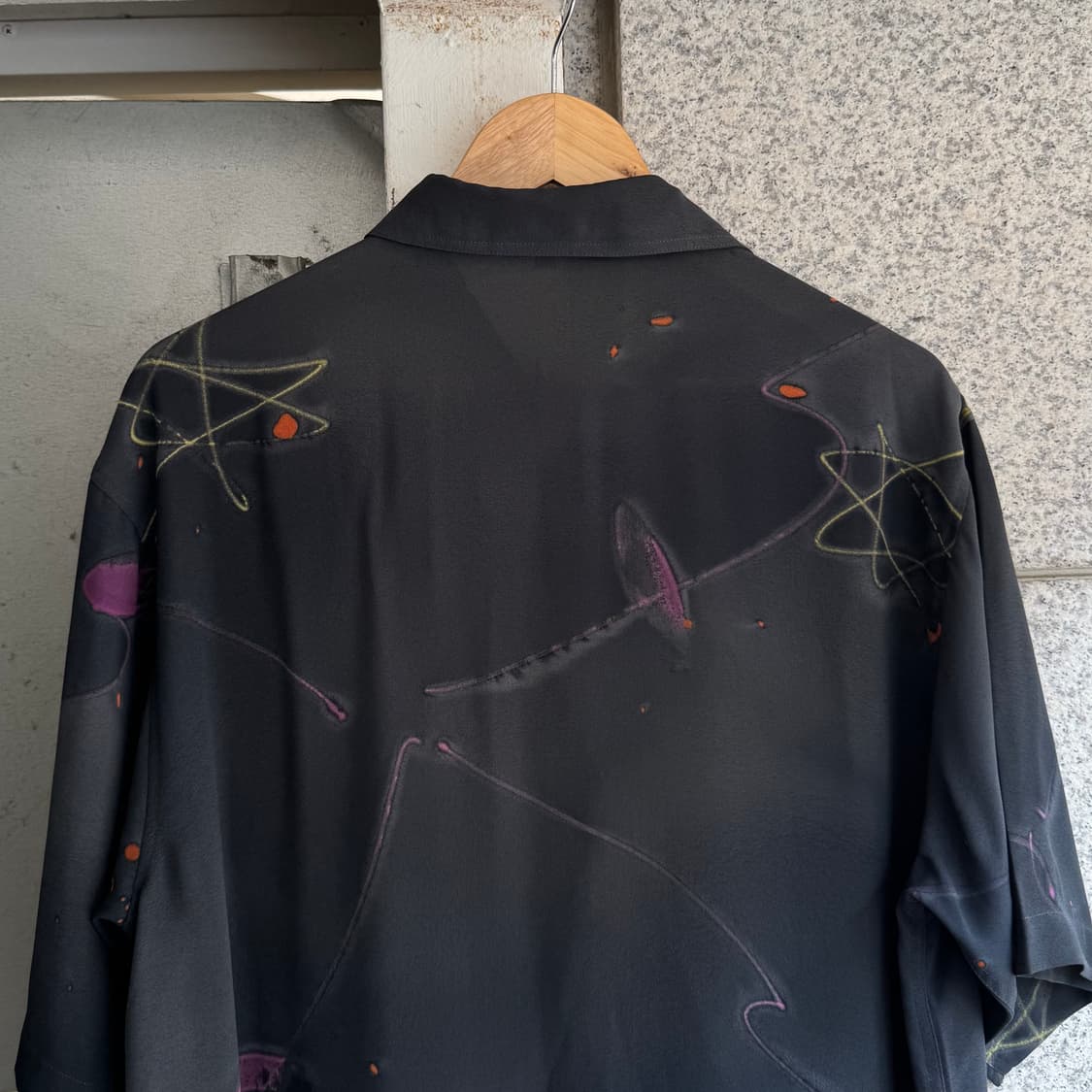 VTG JPN 아토믹 패턴 반팔 셔츠 상품이미지5